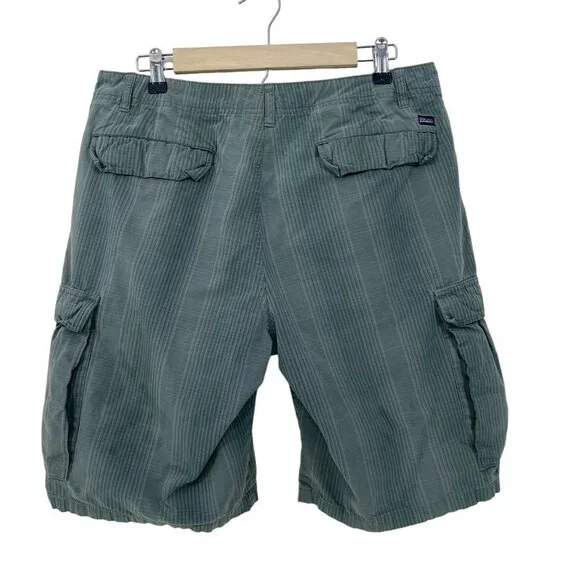 Patagonia Men's Size 33 Cargo Pockets Organic Cotton Outdoor Y2K 90's Green Vtg - Picture 2 of 6